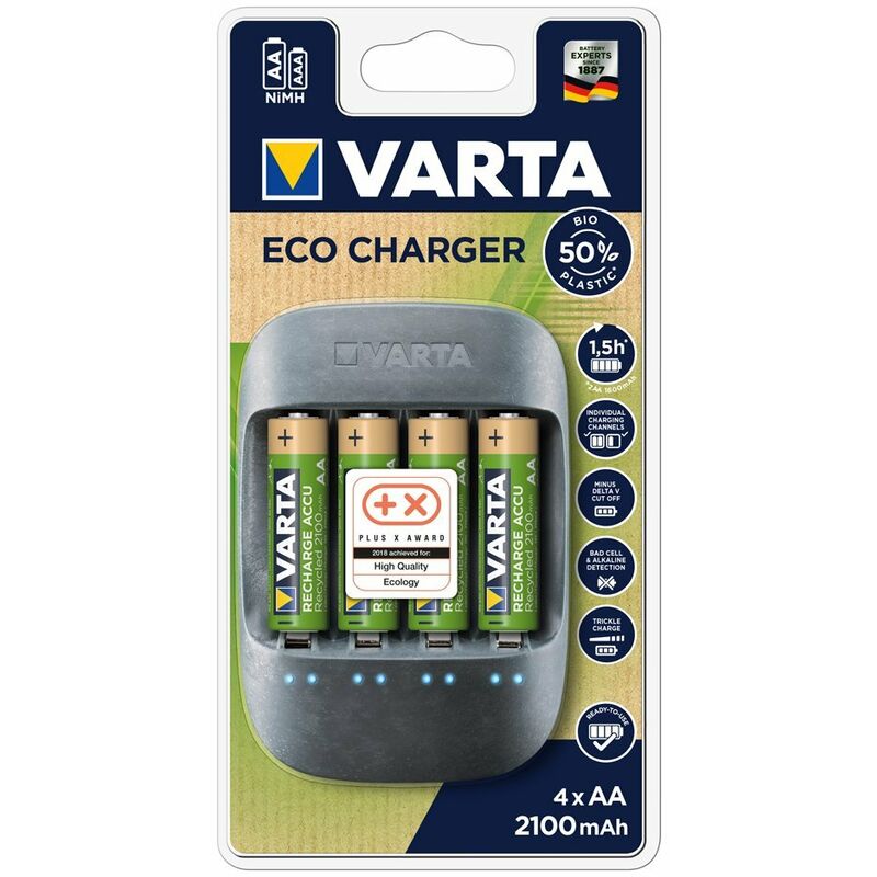 Varta 57680 Grigio Caricabatteria per interni