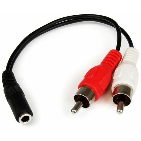 StarTech.com Cavo Adattatore Audio Stereo con presa mini Jack Femmina da  3,5mm a 2