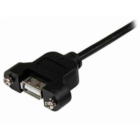 Prolunga Cat6 RJ45 (m) - RJ45 (f) - Cavo Ethernet LAN con presa RJ45 per  montaggio a pannello, 1,5 m
