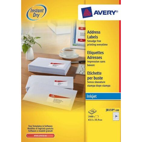 Avery J8159-100 etichetta per corrispondenza