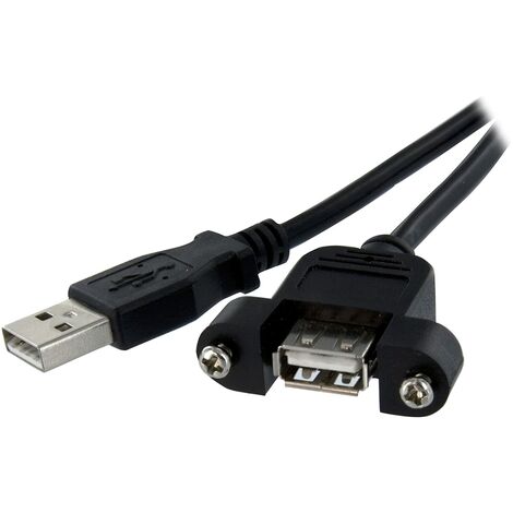 StarTech.com Cavo Prolunga USB 2.0 per montaggio a pannello di Tipo A/A  Femmina A /