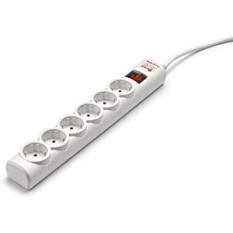 Ciabatta Multipresa Perel Con 4 Prese E Protezione Sovraccarichi – Cavo 1,5 M, Interruttore Luminoso, Sicurezza Bambini, Per Casa E Ufficio