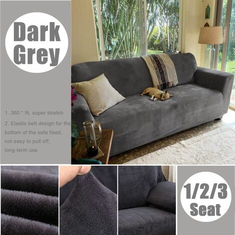 Details about   Quilted Sofa Covers Anti Slip Couch Recliner Slipcovers Furniture Protections