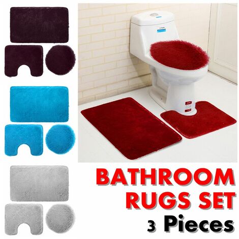 Details about   Bath Mat Anti Slip Super Soft Water Absorbing Bathroom Rugs Toilet Mat Washable