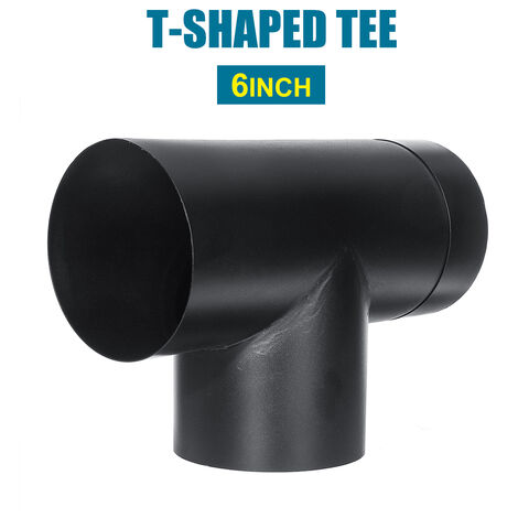 T-shape Stove Pipe Black
