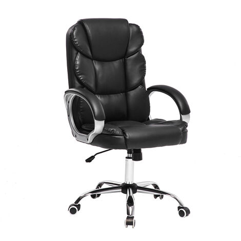Ergonomic Office Gaming Chair Lift Computer Desk Seat PU Leather Swivel Recliner