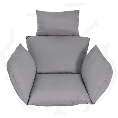 Egg Chair Seat Pad Pillow Swing Chair Cushion Mat (Grey, Only 1PC Cushion)