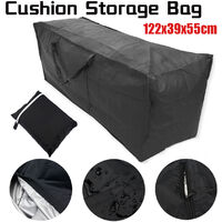 21D Oxford Cloth Outdoor Furniture Cushions Pocket Cushion Storage Bag (122x39x55cm)