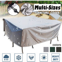 220x220x85cm PVC Furniture Cover Covers Waterproof Patio Rattan Table Cube
