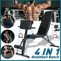 Adjustable Dumbbell Weight Abdominal Bench Sit-up Fitness Flat Gym Exercise