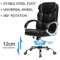 Ergonomic Office Gaming Chair Lift Computer Desk Seat PU Leather Swivel Recliner