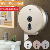 Toilet paper towel dispenser Tissue box holder Wall mounted bathroom accessories (champagne)