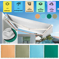 Outdoor Garden Awning Cover Waterproof Sun Shade Canopy (Orange, 2.5m by 3m)