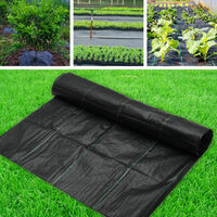 90gsm Resistant Weed Control Fabric Membrane Garden Ground Cover Mat Landscape (1mx1m)