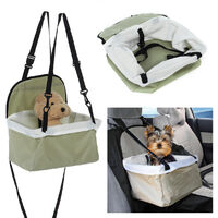Folding Pet Dog Car Seat Safe Handbag Cat Puppy Travel Carrier Bed Bag Basket(Green,Type F)