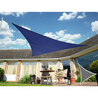 Waterproof Sun Shade Sail Garden Patio Awning Canopy Sunscreen Block Triangle blue 488cm by 488cm by 488cm)
