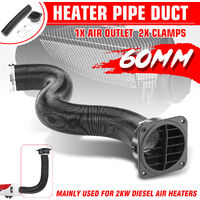 60mm Heater Pipe Duct Hose ＆ Warm Air Vent Outlet Kit For Webasto Eberspacher