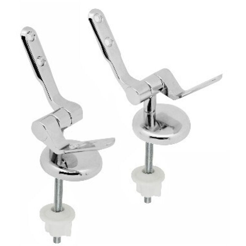 Set Cerniere Per Sedile WC - Cromate, Con Dadi E Rondelle, Facili Da Installare - Foto 3