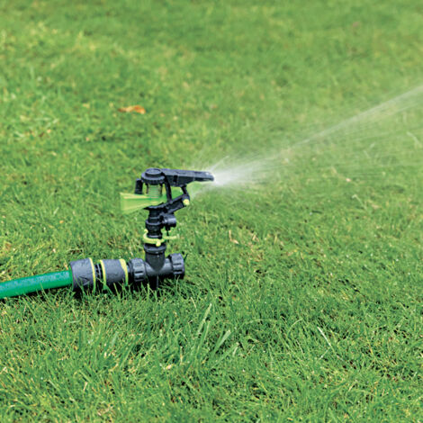 Irrigatore A Battente Ribimex In Metallo: Angolo Regolabile 0-360° Per Giardino Fino A 400m²