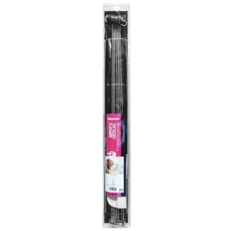 SUPPORTO CIRCOLARE PER TENDA DOCCIA 180 ° - Aste L. 76 cm (1/7)