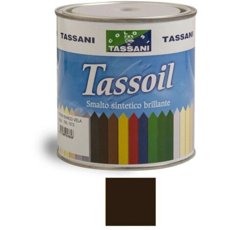 Tassoil Smalto Sintetico Brillante 750 ml Marrone RAL 8017