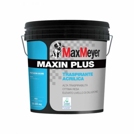 Pittura traspirante acrilica MAXIN PLUS bianca 14 Lt Max Meyer