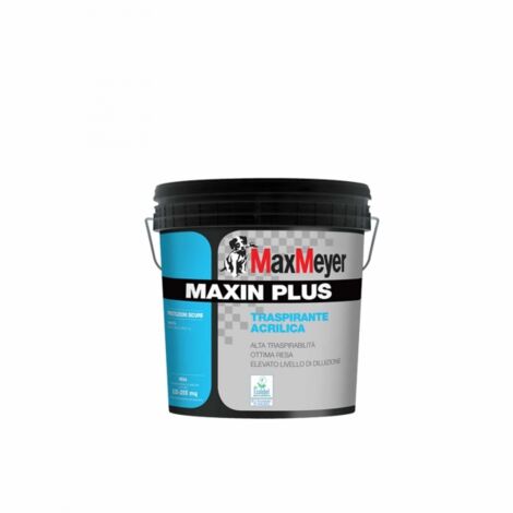 Pittura traspirante acrilica MAXIN PLUS bianca 4 Lt Max Meyer