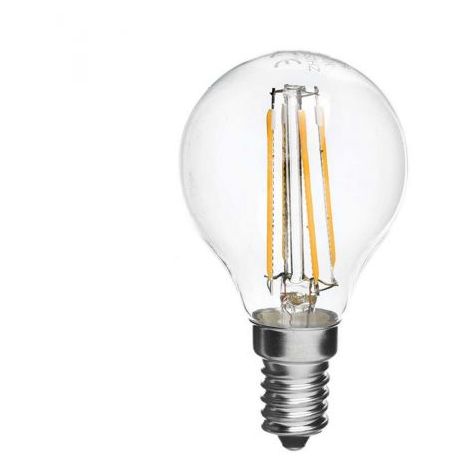 Lampadina led sfera a++ 4 / 40 w e14 luce fredda