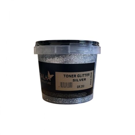 Glitter in Emulsione per Pittura colore Argento 250 gr – Effetto Brillante per Pareti, Soffitti e Decorazioni Facile da Usare con Pitture Murali a Base Acqua Finitura Lavabile e Luccicante