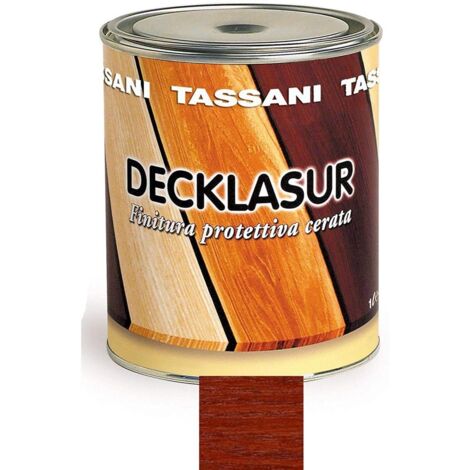 Tassani Decklasur Finitura Cerata a Solvente Mogano Lt. 1