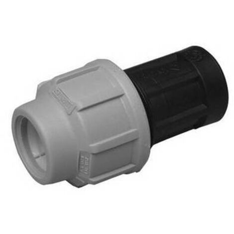 RACCORDO A COMPRESSIONE PER TUBO POLIETILENE FEMMINA IRRIGAZIONE GIARDINO 50x1 1/2 F