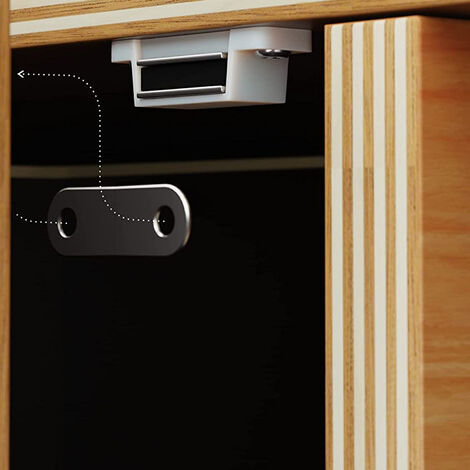 Chiusure Magnetiche Bianche Da Applicare Con Piastra Oscillante Forza 5 Kg 2 Pz  C001063538 - Foto 3