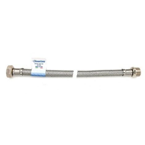 FLESSIBILE INOX MODELLO NORMALE CM. 25 MF 1/2 x 1/2