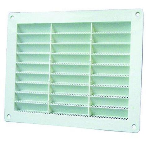 GRIGLIA DI AERAZIONE AREAZIONE IN PLASTICA QUADRATA 23x23 CM CON RETE