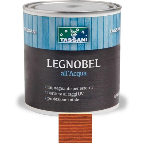 LEGNOBEL ALL'ACQUA 0,75 LT TASSANI IMPREGNANTE VERNICE PER LEGNO Ciliegio