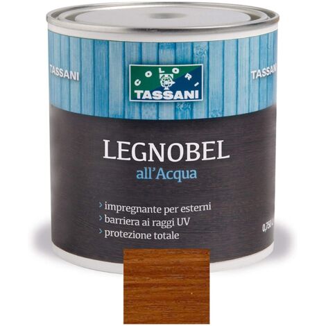 LEGNOBEL ALL'ACQUA 0,75 LT TASSANI IMPREGNANTE VERNICE PER LEGNO Noce Chiaro