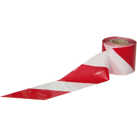 NASTRO SEGNALETICO SEGNALATORE BIANCO ROSSO 7 CM X 200 METRI LAVORI IN CORSO