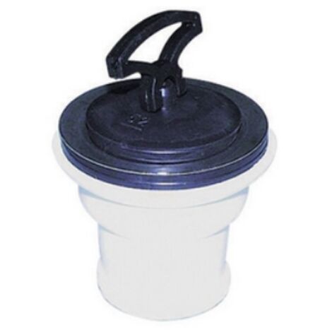 PILETTA PVC PER LAVELLO CUCINA IN ACCIAIO INOX ATTACCO 1 1/2" DIAMETRO MM.70 (1/3)