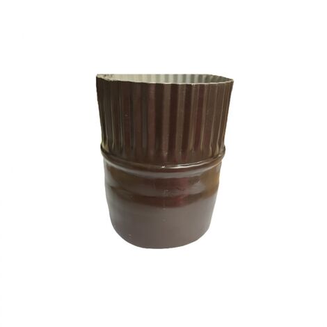 Bicchiere manicotto x grondaia lamiera preverniciata testa moro diam.100 mm M/F