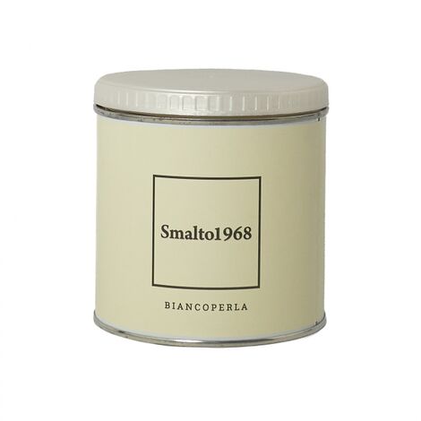Pittura Shabby Chic Vintage finitura satinata - Smalto 1968 Vernice acrilico ad acqua inodore per Mobili, legno, ferro, piastrelle e supporti difficili 500 ml vari colori Duriplastic Bianco Perla