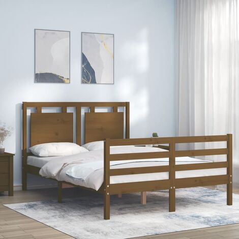 Twin bed deals frame brown