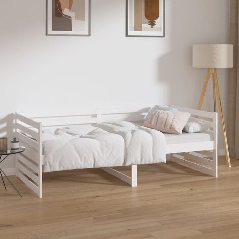 GoodValue Day Bed White 90x190 cm Solid Wood Pine