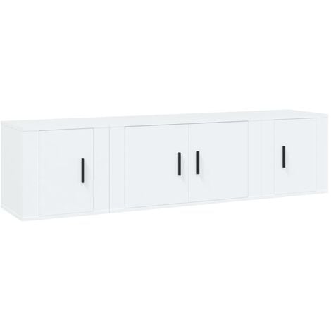 Mayfair Piece Tv Cabinet Set White Engineered Wood