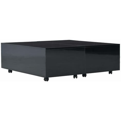 Mayfair Coffee Table High Gloss Black 100x100x35 cm