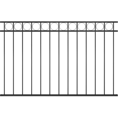 Mayfair Fence Panel Steel 1.7x1 m Black