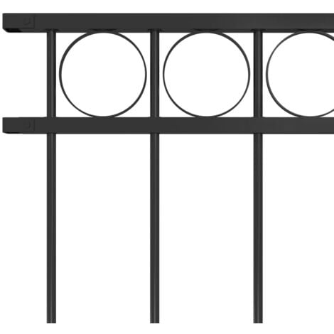 Mayfair Fence Panel Steel 1.7x1 m Black