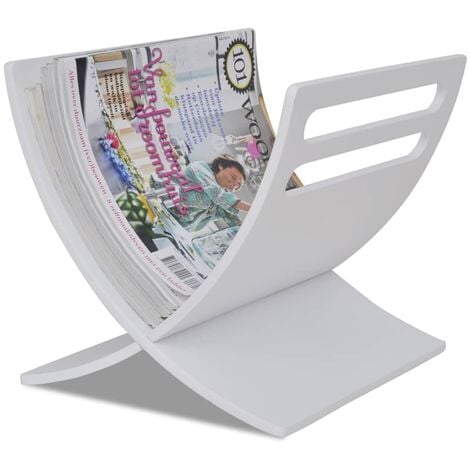 DIN A4 and A5 Newspaper Rack with Handles Freestanding Relaxdays Bamboo Magazine Holder Natural Compact 