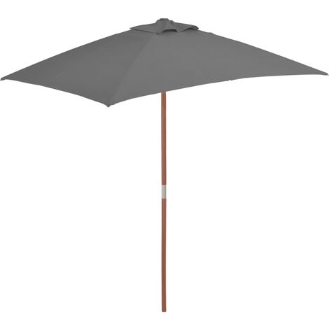 1.5m x 2m Rectangular Traditional Parasol by Freeport Park - Anthracite