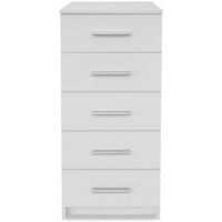 Bainville 5 Drawer Chest by Ebern Designs - White