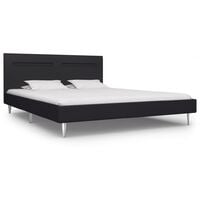 Rountree Upholstered Bed Frame by Ebern Designs - Black